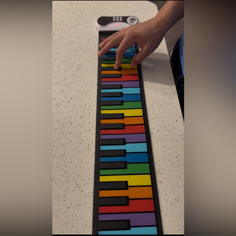 Colorful Roll-Up Piano Keyboard for Kids